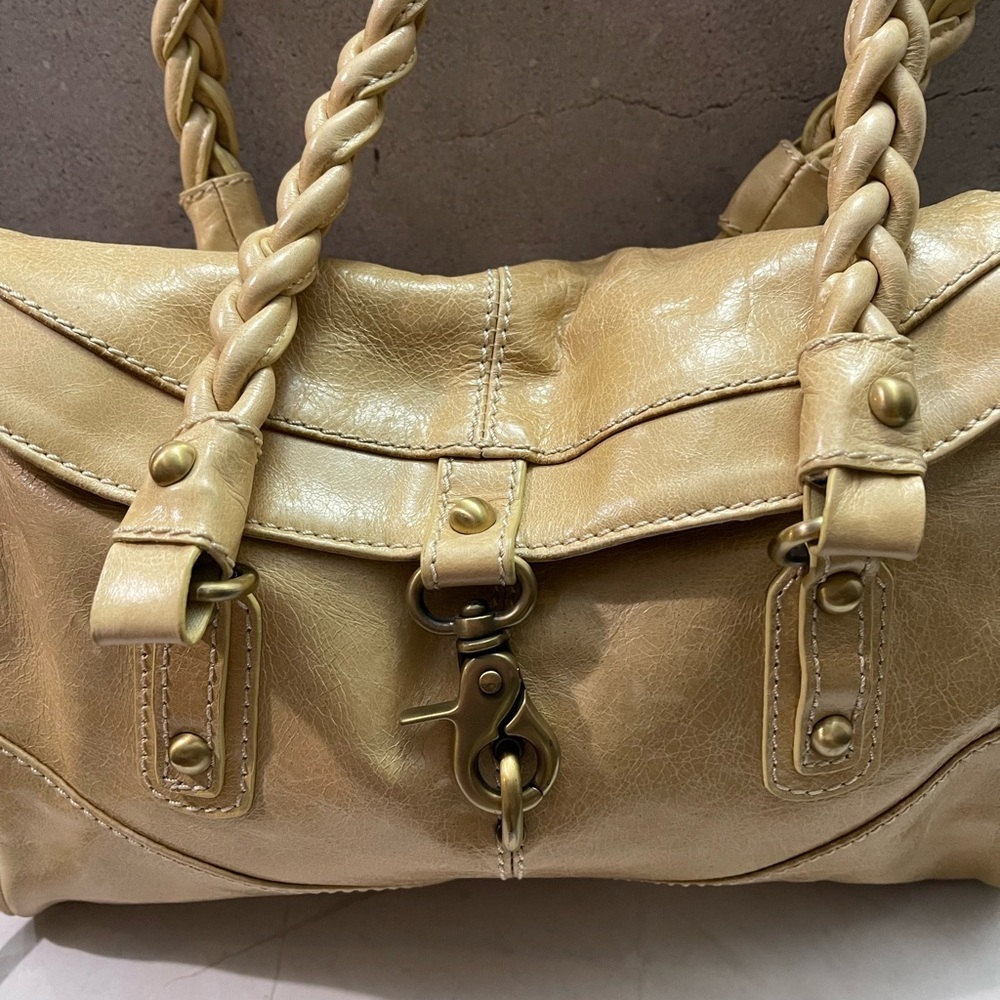 Vintage Borsetta Milano Tan Leather Satchel Bag - Picture 6 of 8